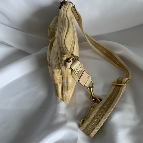 COACH Yellow & White Fabric Waist Bag - Picture 8 of 10